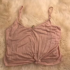 Pre-knotted crop top